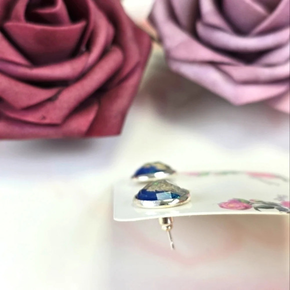 Handmade Stud Earrings - Picture 2 of 2
